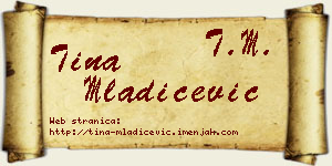 Tina Mladićević vizit kartica